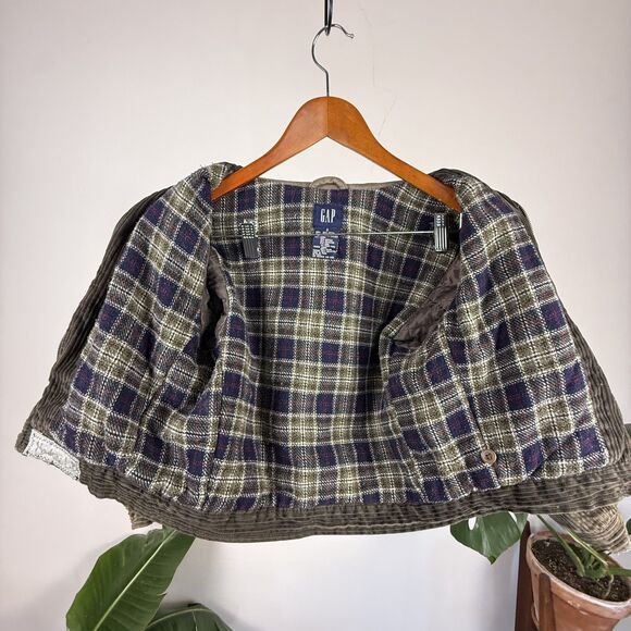 GAP Kids Vintage Wide-Wale Corduroy Bomber Jacket with Leather Collar - Picture 6 of 14